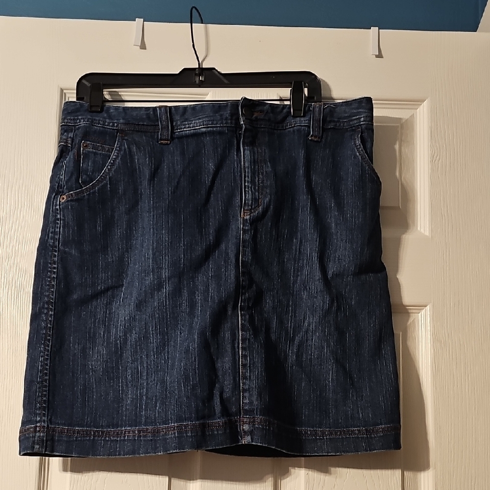 Dark Blue Denim Skirt